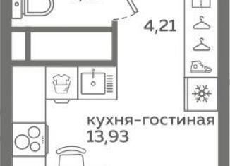 Продам квартиру студию, 21.2 м2, Тюмень, Калининский округ