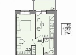 Продается однокомнатная квартира, 29.4 м2, Волгоград