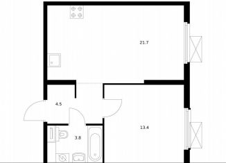 Продаю 1-комнатную квартиру, 42.5 м2, Москва, ЗАО, улица Академика Павлова, 56к1