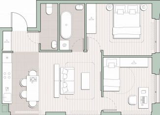 Продажа 2-комнатной квартиры, 54.6 м2, Москва, метро Мичуринский проспект