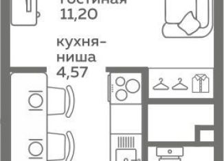 Продажа квартиры студии, 22.6 м2, Тюмень, Калининский округ