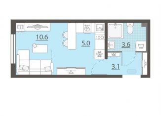 Продается квартира студия, 22.3 м2, посёлок Мичуринский