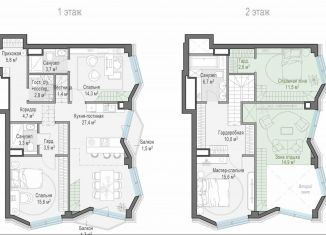 Продаю 3-ком. квартиру, 117.6 м2, Москва, Пресненский район, Электрический переулок, 1с14