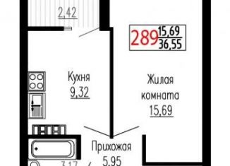 Продам 1-комнатную квартиру, 36.6 м2, Екатеринбург, улица Лыжников, 3, метро Ботаническая