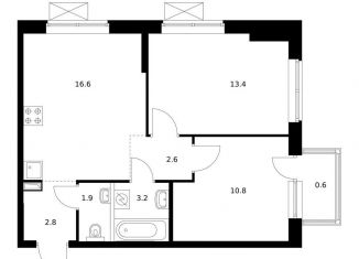 Продам 2-комнатную квартиру, 51.9 м2, Татарстан, ЖК Нокса Парк, 8