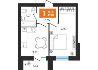 Продается однокомнатная квартира, 39 м2, Республика Башкортостан, улица Островского