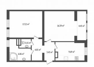 Двухкомнатная квартира на продажу, 65 м2, Севастополь, улица Комбрига Потапова, 29, ЖК Архитектор