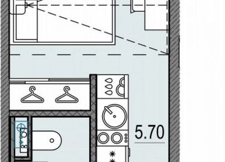 Продам квартиру студию, 18.5 м2, Санкт-Петербург, метро Приморская