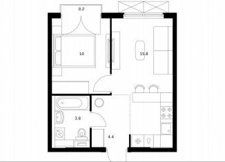 Продается однокомнатная квартира, 34.2 м2, Мытищи, улица Колонцова, 11