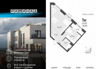 Продам 1-ком. квартиру, 46.8 м2, Новосибирск, метро Заельцовская, улица Лобачевского, 51/2