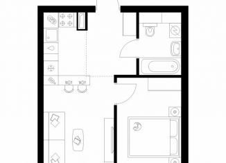 Продажа 1-комнатной квартиры, 34.7 м2, Москва, жилой комплекс Полар, 1.5, метро Бибирево