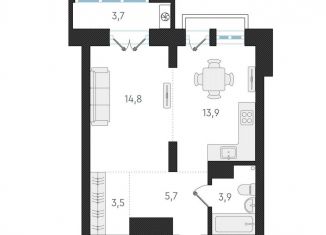 Продам 1-ком. квартиру, 41.8 м2, Новосибирск, метро Заельцовская