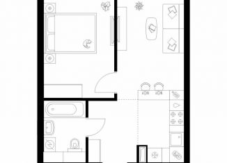 Продажа 1-комнатной квартиры, 35.6 м2, Москва, жилой комплекс Полар, 1.4, метро Бибирево