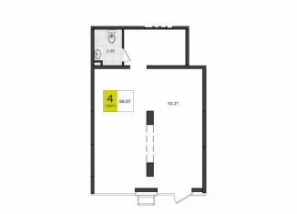 Продам помещение свободного назначения, 56.57 м2, посёлок Берёзовый, улица имени Профессора Малигонова, 1