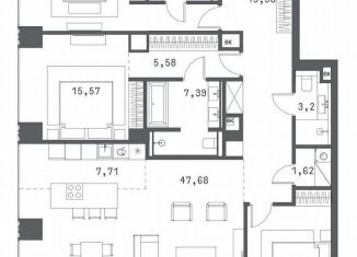 Продажа трехкомнатной квартиры, 145.6 м2, Москва, Садовая-Сухаревская улица, 14с1, Садовая-Сухаревская улица