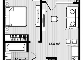 Продается однокомнатная квартира, 43.1 м2, Приморский край