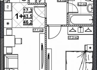 Продается 1-комнатная квартира, 46.2 м2, Нижний Новгород, Мещерский бульвар, 1