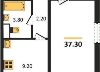 Однокомнатная квартира на продажу, 37.3 м2, Воронеж, Левобережный район, Ростовская улица, 18А