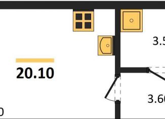 Продажа квартиры студии, 20.1 м2, Новосибирск, Заельцовский район, улица Аэропорт, 88