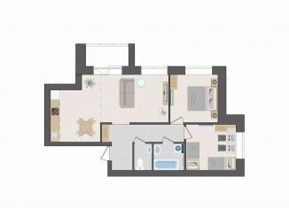 Продается трехкомнатная квартира, 64.6 м2, Киров, улица Капитана Дорофеева, 22