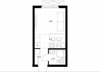 Квартира на продажу студия, 20 м2, Псков, Юбилейная улица, 16