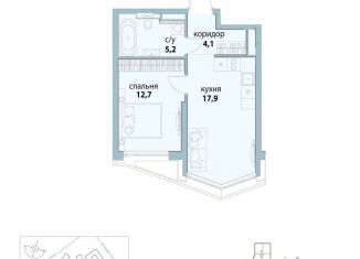 Продажа 1-комнатной квартиры, 39.9 м2, Москва, район Лефортово, бульвар Сенкевича