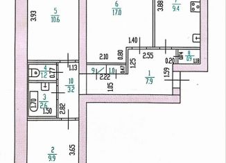 Продаю 3-ком. квартиру, 63.7 м2, Барнаул, Песчаная улица, 89