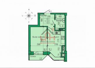 Продаю однокомнатную квартиру, 30.1 м2, Ессентуки, улица Кленовая Роща, 3, ЖК Кленовая Роща
