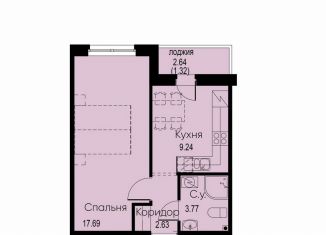 Продажа 1-комнатной квартиры, 34.7 м2, Мурино, Романовская улица, 4
