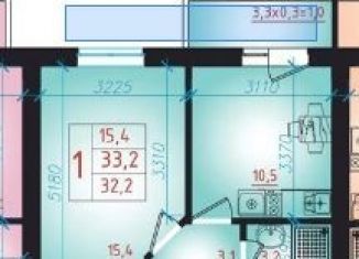 Продаю однокомнатную квартиру, 33.2 м2, аул Новая Адыгея, Бжегокайская улица, 90/2к14, ЖК Мега