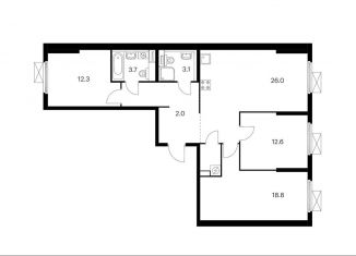 Продажа 3-ком. квартиры, 89.5 м2, Москва, Люблинская улица, 78к2, ЖК Люблинский Парк