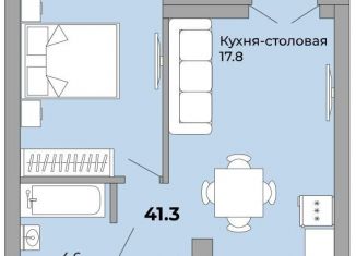 Продаю 1-ком. квартиру, 41.3 м2, Екатеринбург, Донбасская улица, 21, ЖК Белая Башня