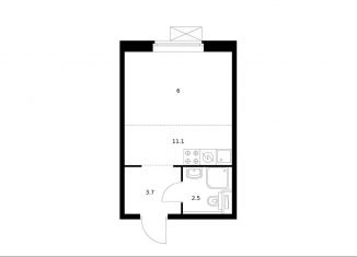 Продажа квартиры студии, 23.3 м2, Москва, станция Перерва, Люблинская улица, 76к2