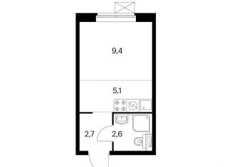 Продам квартиру студию, 19.9 м2, Москва, станция Перерва, Люблинская улица, 78к2