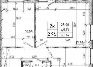 2-ком. квартира на продажу, 40 м2, Санкт-Петербург, улица Смолячкова, 21, улица Смолячкова