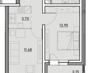 1-ком. квартира на продажу, 44.2 м2, Иркутск, ЖК Zenith