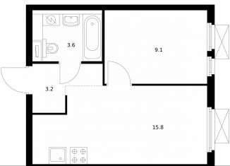 Продаю 1-ком. квартиру, 31.7 м2, Котельники, ЖК Кузьминский Лес