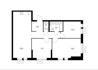 Продам 3-комнатную квартиру, 85.4 м2, Москва, проезд Воскресенские Ворота, метро Охотный Ряд