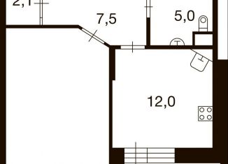 Продается 2-комнатная квартира, 72.9 м2, деревня Ивановское, улица Семёна Гордого, 12