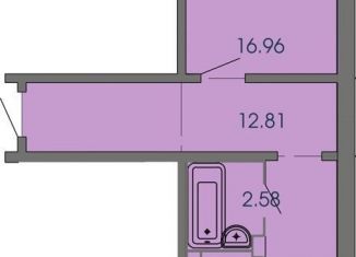 Продаю однокомнатную квартиру, 43.1 м2, Чебоксары, проспект Геннадия Айги, поз25, Ленинский район