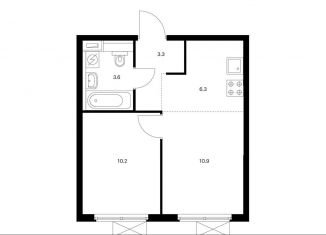 Продаю 2-комнатную квартиру, 34.3 м2, Москва, район Текстильщики