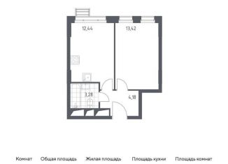 Продается 1-комнатная квартира, 33.3 м2, деревня Раздоры, жилой комплекс Спутник, к13