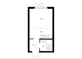 Продам квартиру студию, 19.8 м2, Москва, станция Перерва, Люблинская улица, 78к2