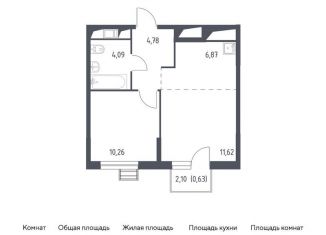 Продается 1-ком. квартира, 38.3 м2, поселение Кокошкино, жилой комплекс Новое Внуково, к23