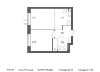 Продаю двухкомнатную квартиру, 35.8 м2, посёлок Мирный, улица Академика Северина, 13