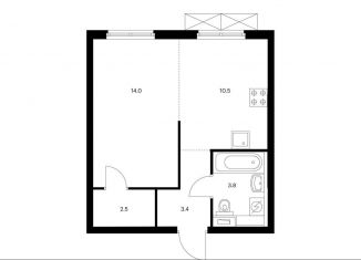 Продажа 1-комнатной квартиры, 34.2 м2, Москва, метро Бутырская, жилой комплекс Руставели 14, к1/2