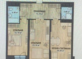 Продается двухкомнатная квартира, 88 м2, Екатеринбург, Кировградская улица, 10, ЖК Северное Сияние