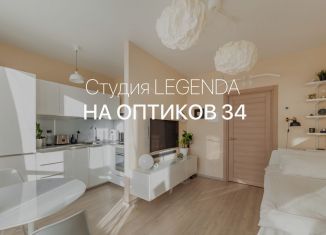 Квартира на продажу студия, 25 м2, Санкт-Петербург, улица Оптиков, 34к1, ЖК Легенда на Оптиков 34