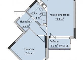 Продаю 1-комнатную квартиру, 42.7 м2, Ижевск, ЖК Холмогоровский