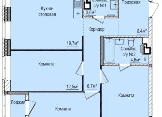 Продажа трехкомнатной квартиры, 80.4 м2, Ижевск, ЖК Покровский